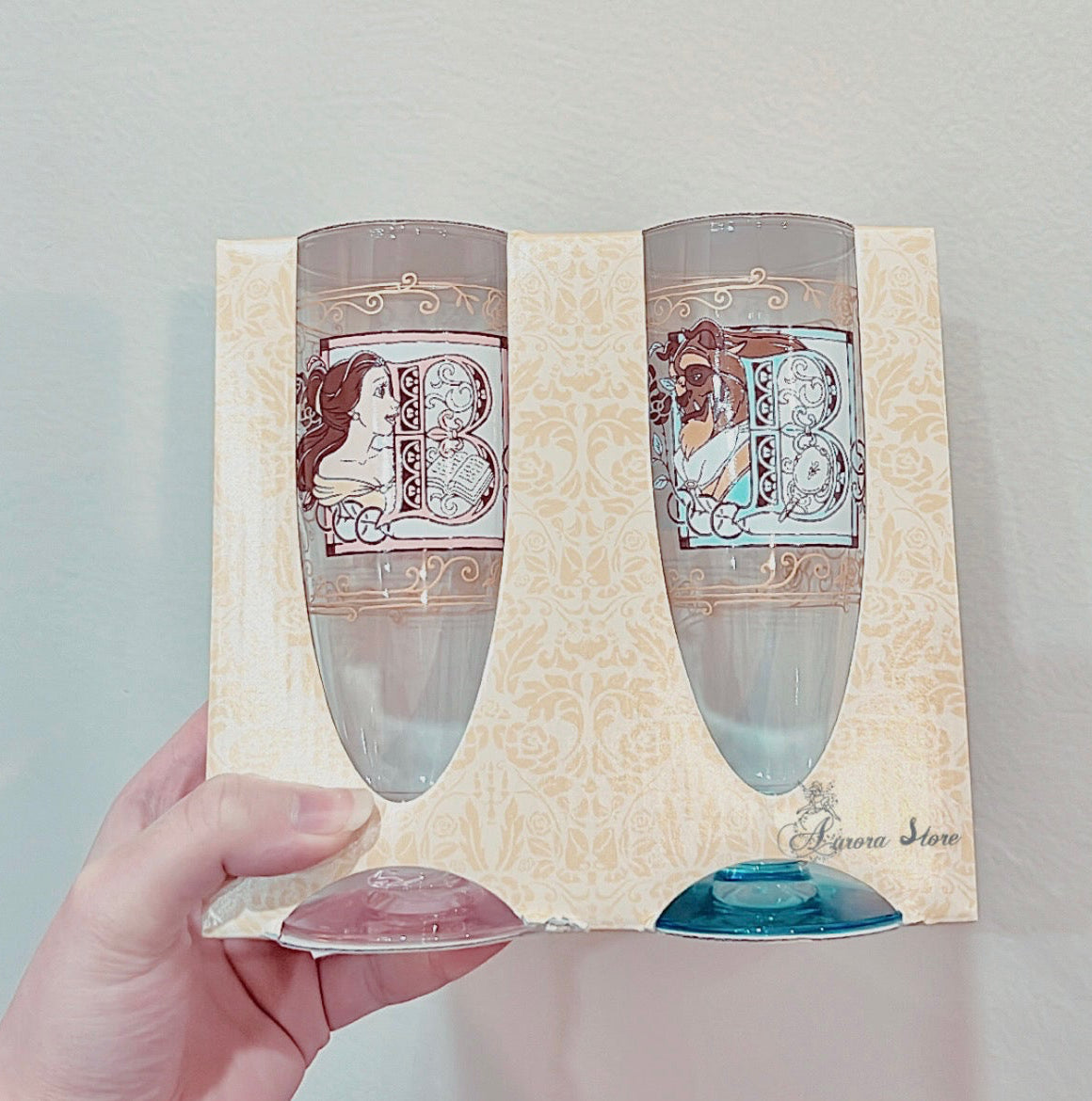 Beauty and the Beast Glass Set