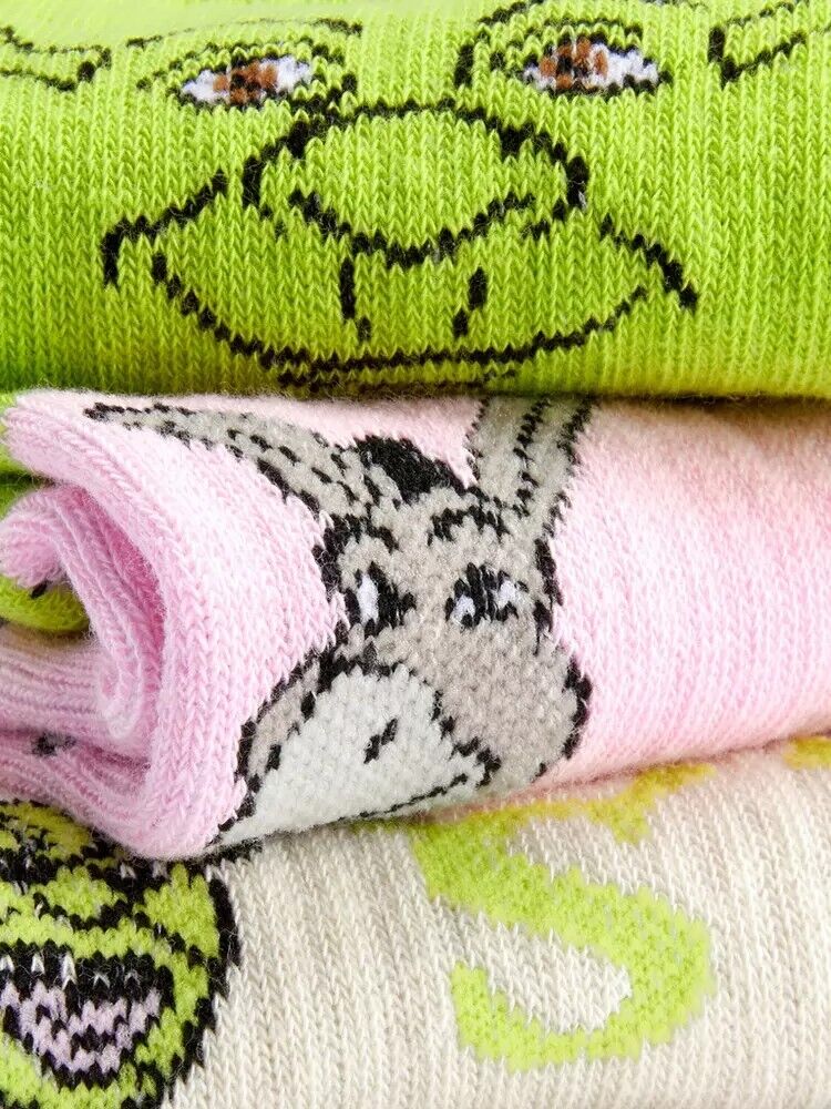 Shrek 3 Pairs Socks