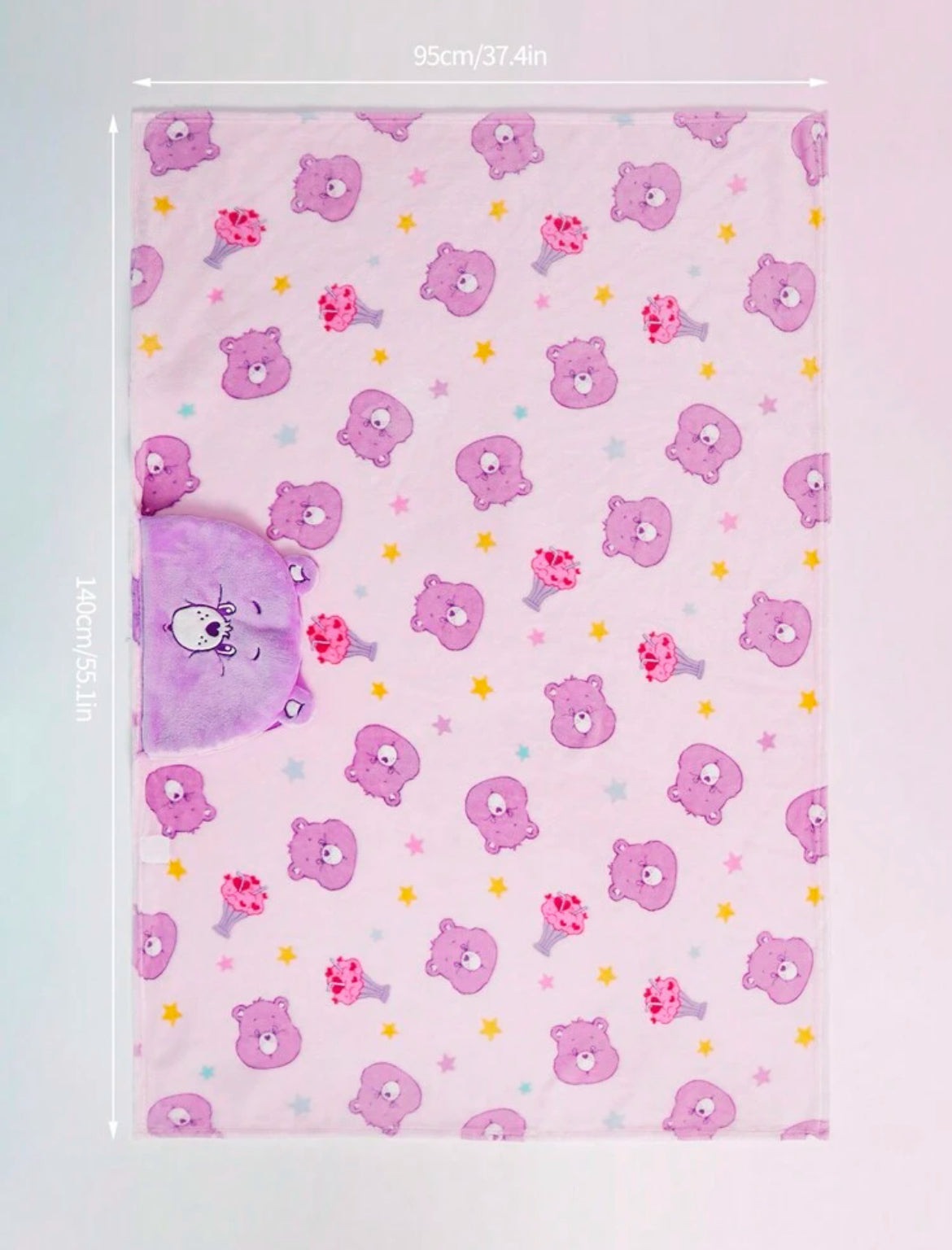 Care Bear Hooded Fleece Blanket