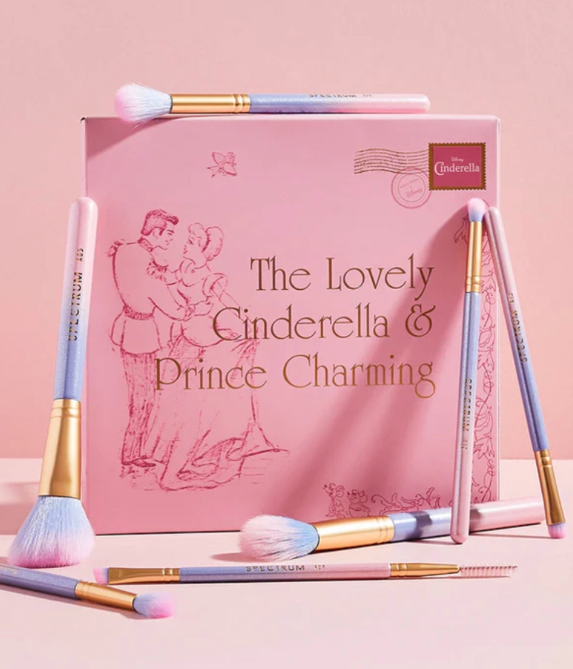 Cinderella 7pcs Makeup Brush set