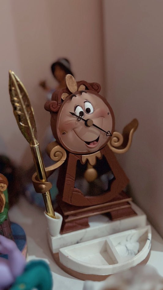 Cogsworth Desk Clock with Pen Beauty and The Beast