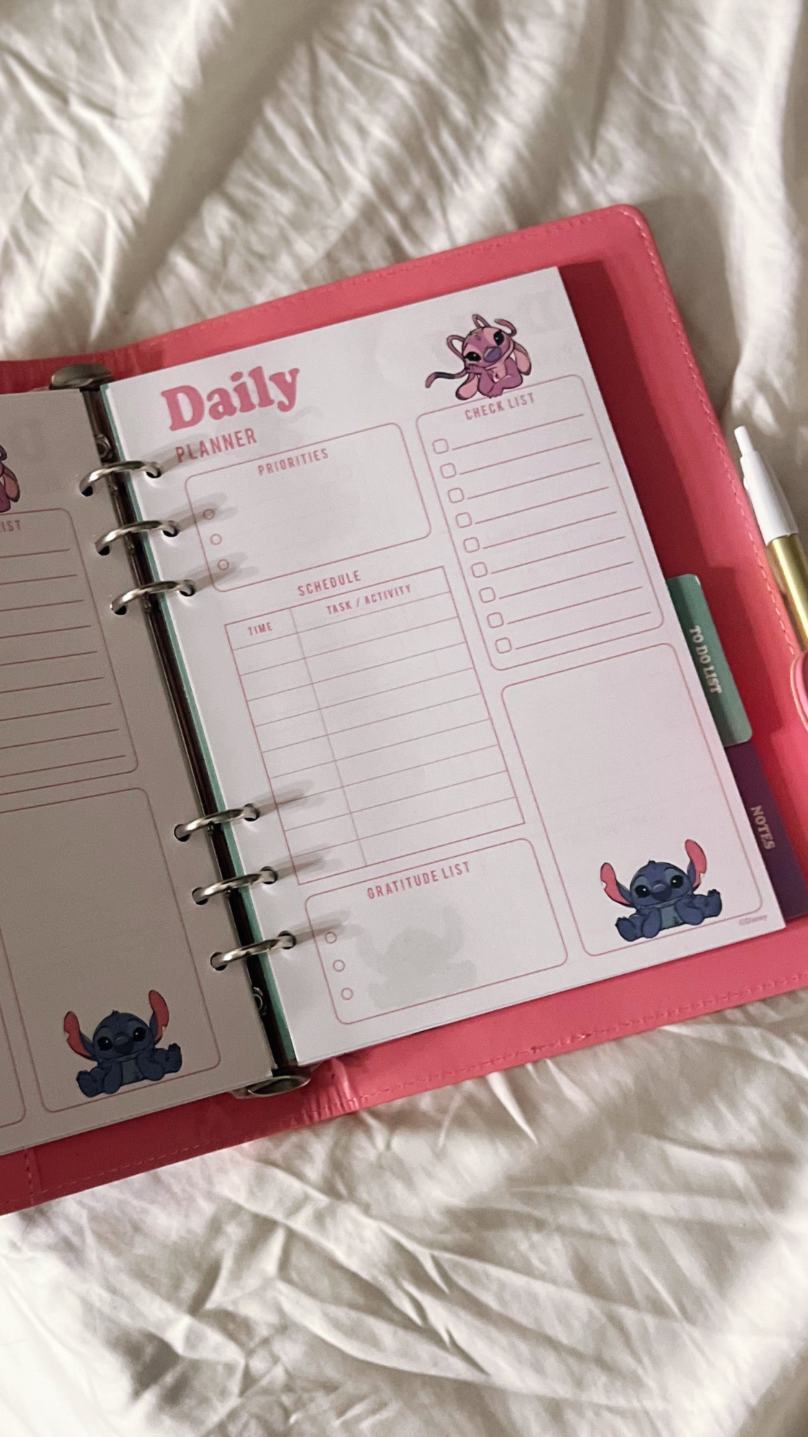 Stitch & Angel Planner