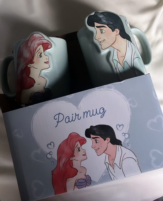 [Pre-order] Ariel & Eric, The Little Mermaid Couple Mugs 300ml