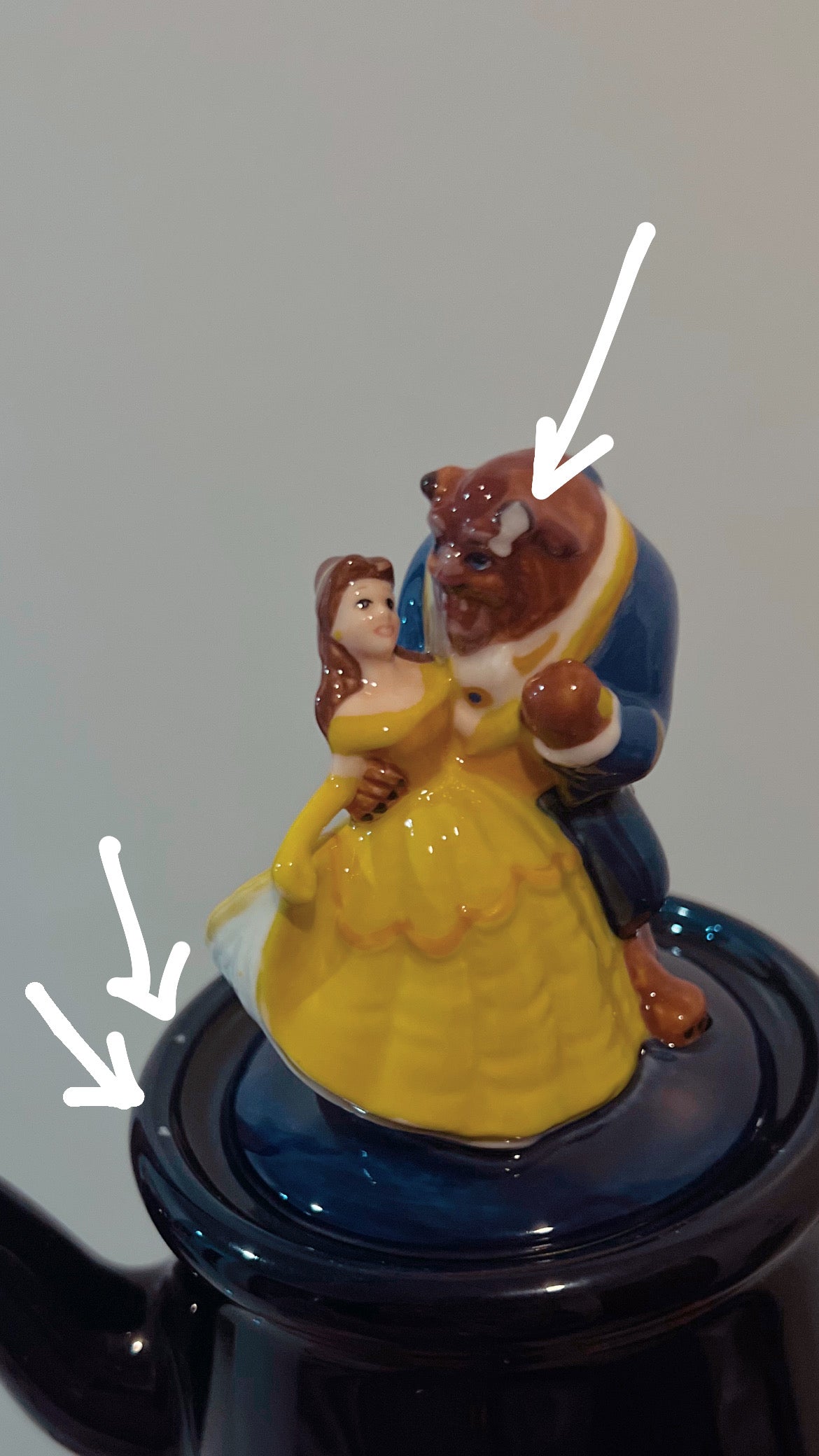 Beauty & the Beast Teapot [Defective]