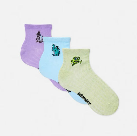 3pk Monster Inc, Socks