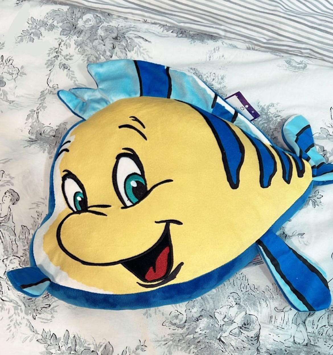 The Little Mermaid, Flounder Shaped Cushion