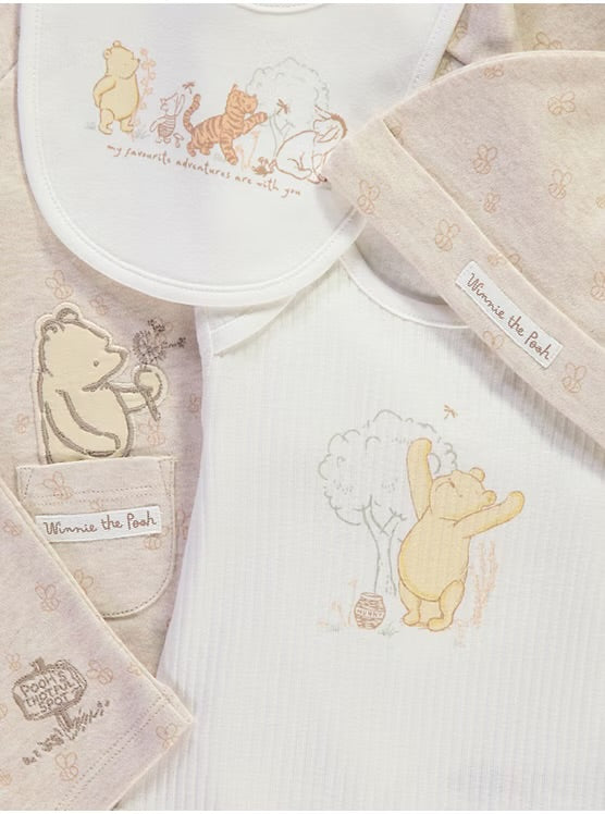 Disney Winnie The Pooh 5 Piece Baby Set