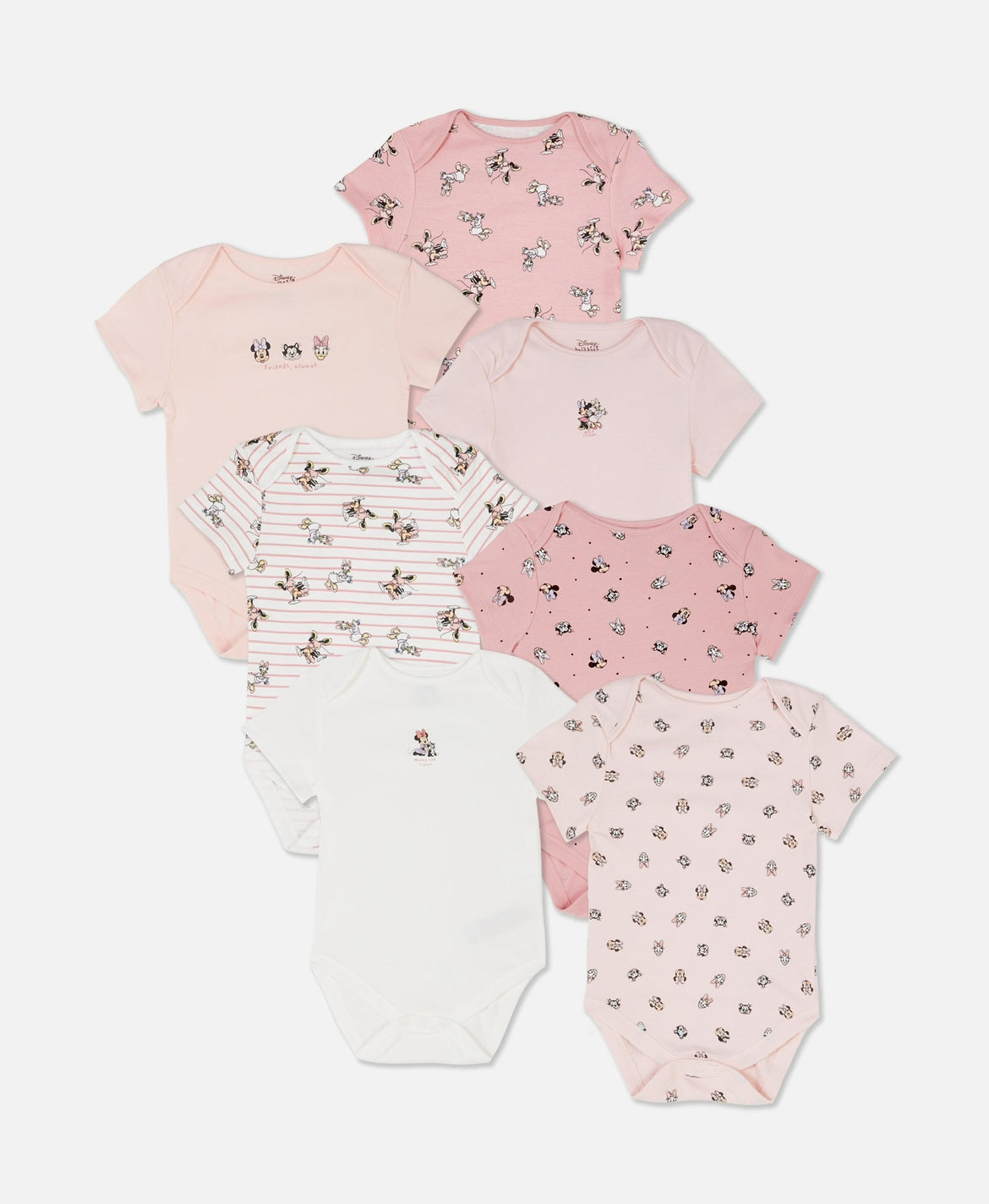 Minnie Mouse 7 Bodysuits [9-12m]